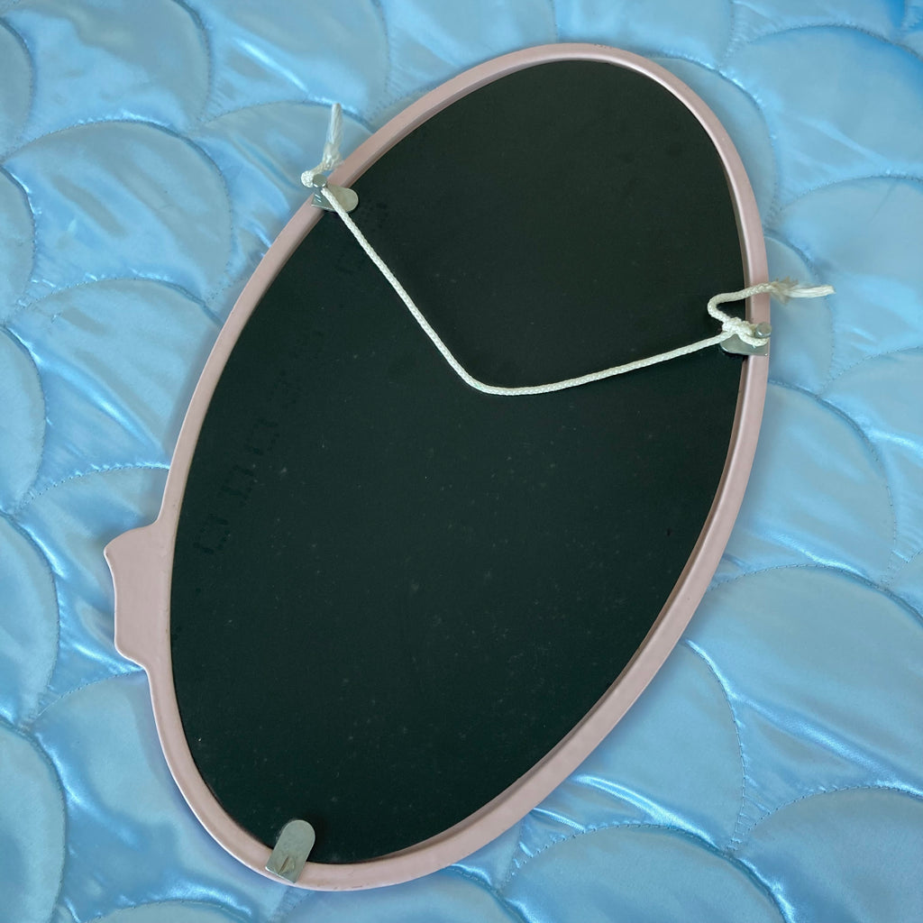 Miroir rose années 80