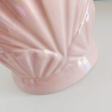 Load image into Gallery viewer, Iridescent pink shell vase
