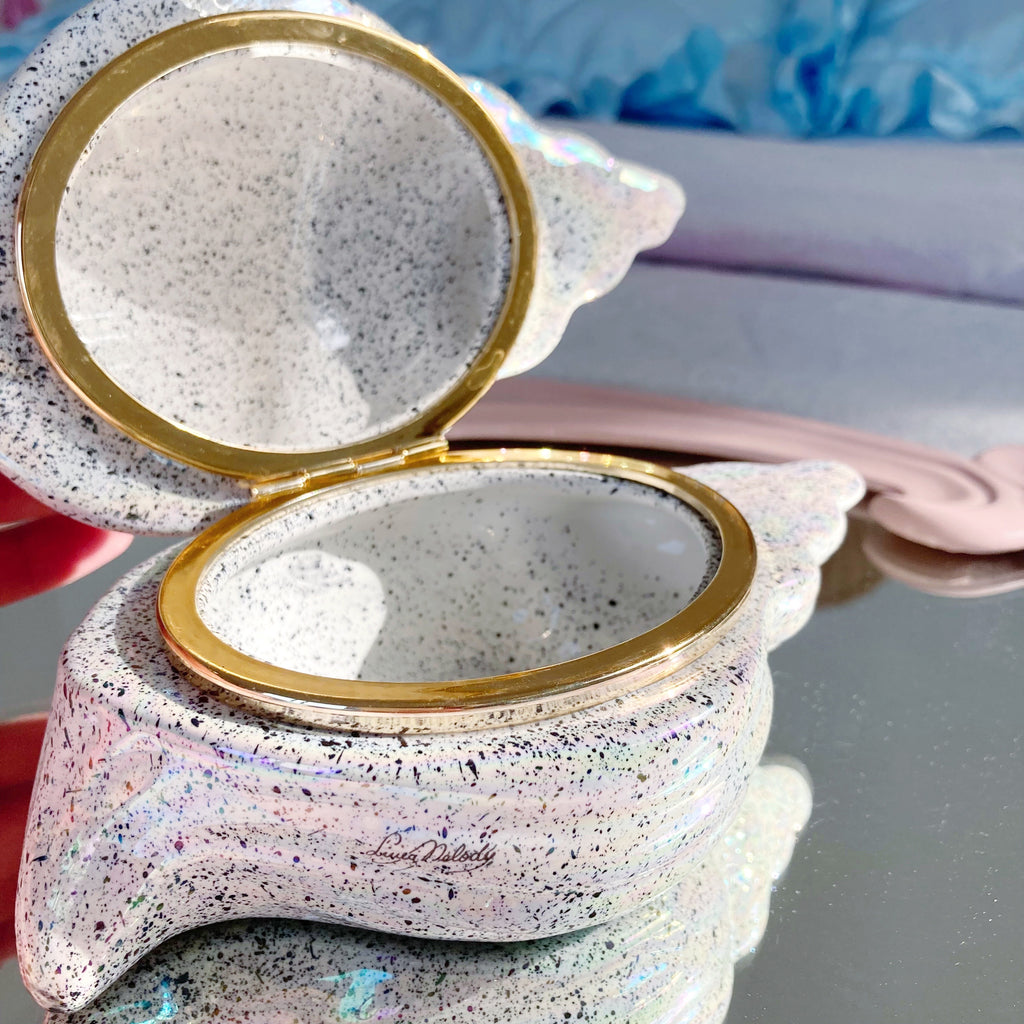 Iridescent Speckled Shell Box