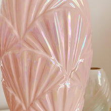 Load image into Gallery viewer, Iridescent pink shell vase
