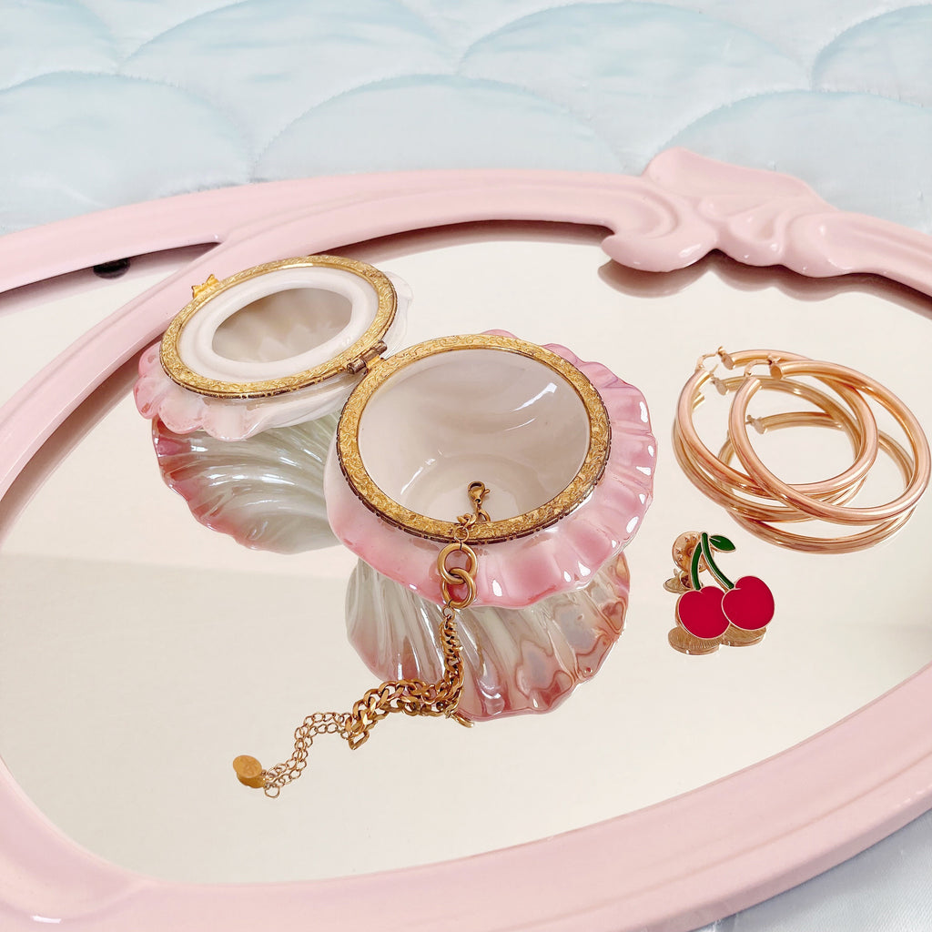 Boîte à bijoux coquillage vintage