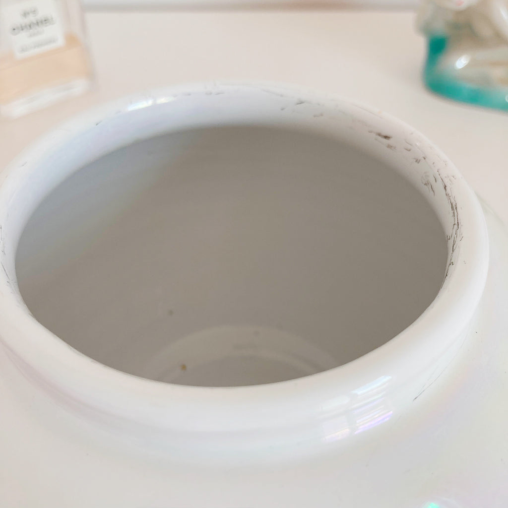 Vase perle iridescent