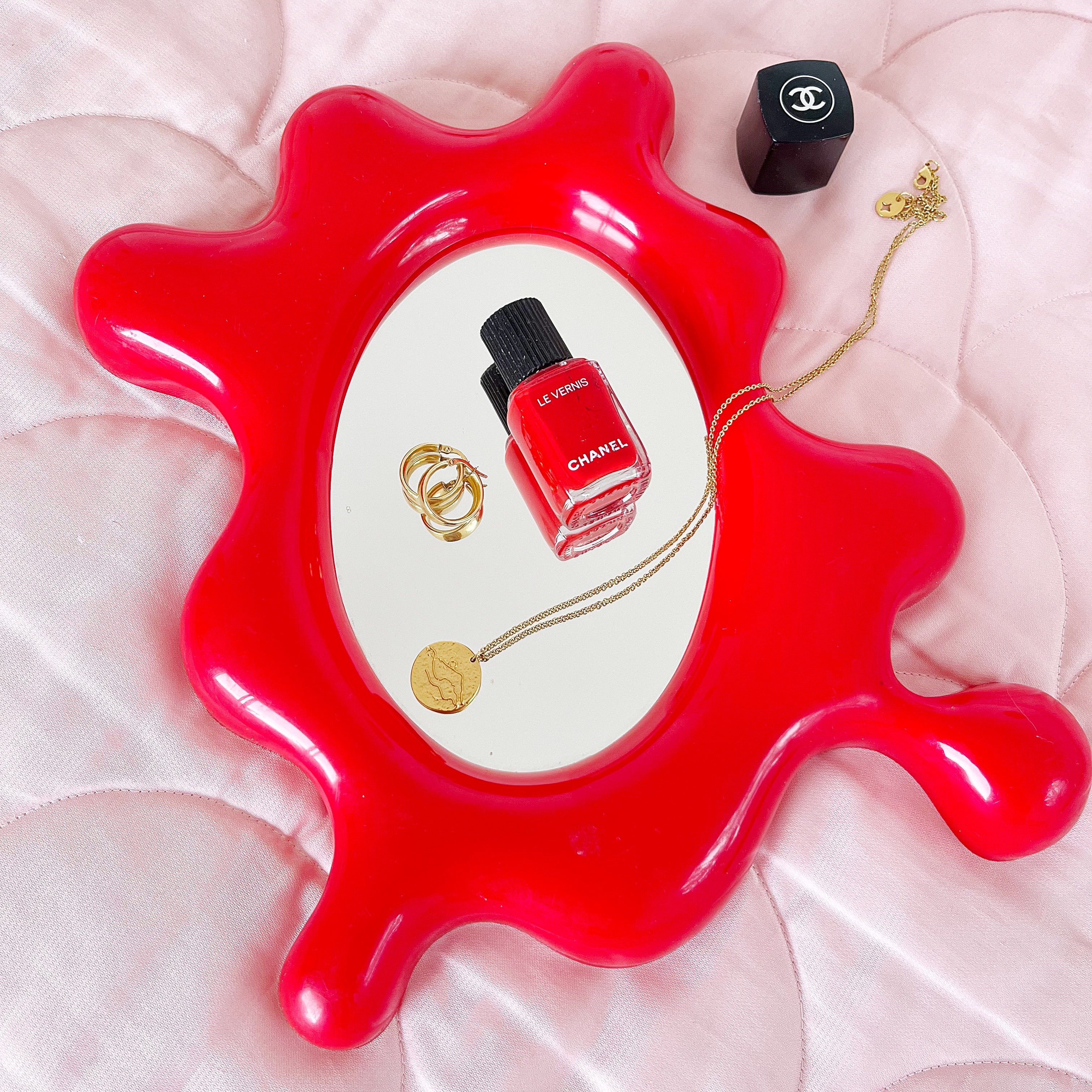 Miroir ondulé années 80