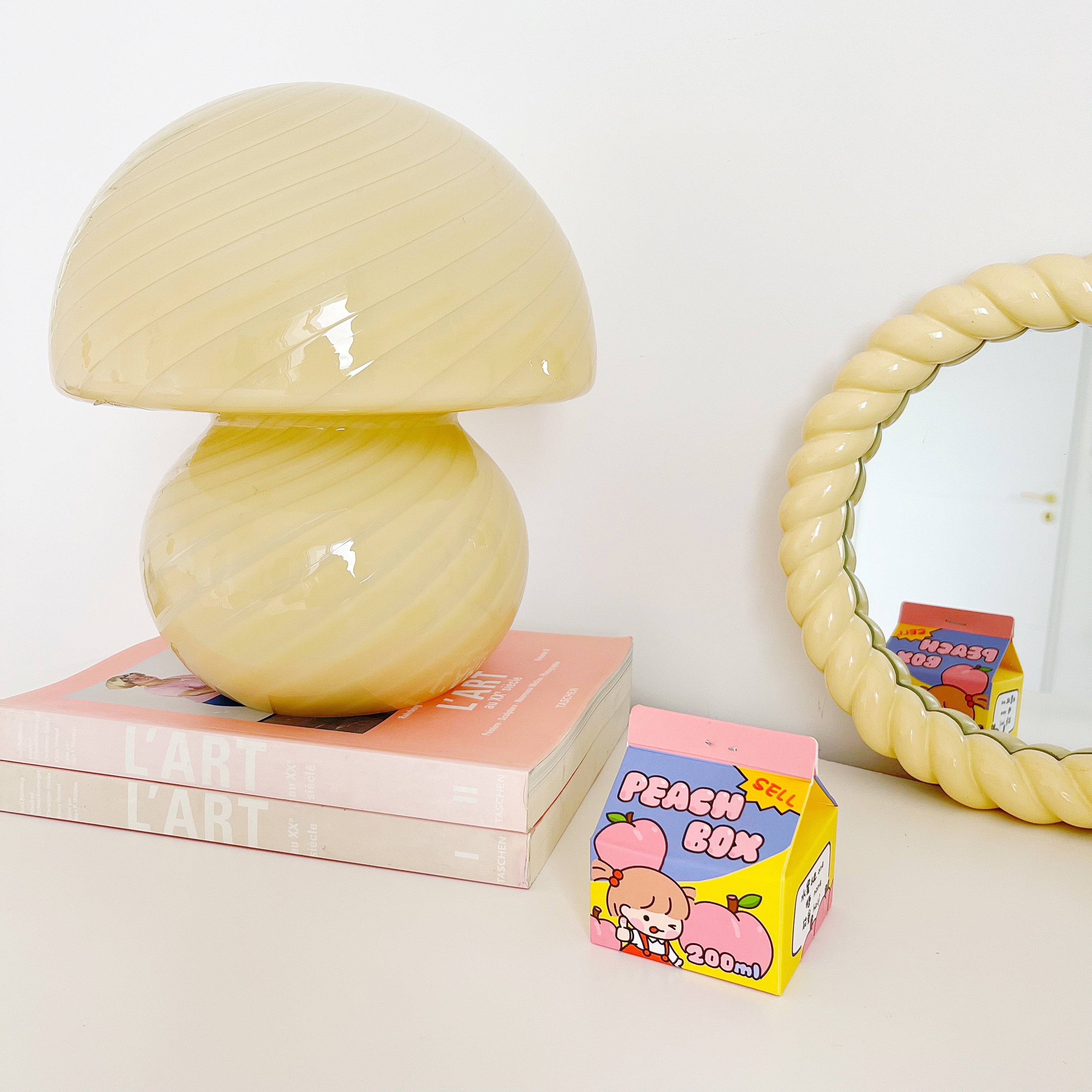 Lampe champignon Murano tourbillon