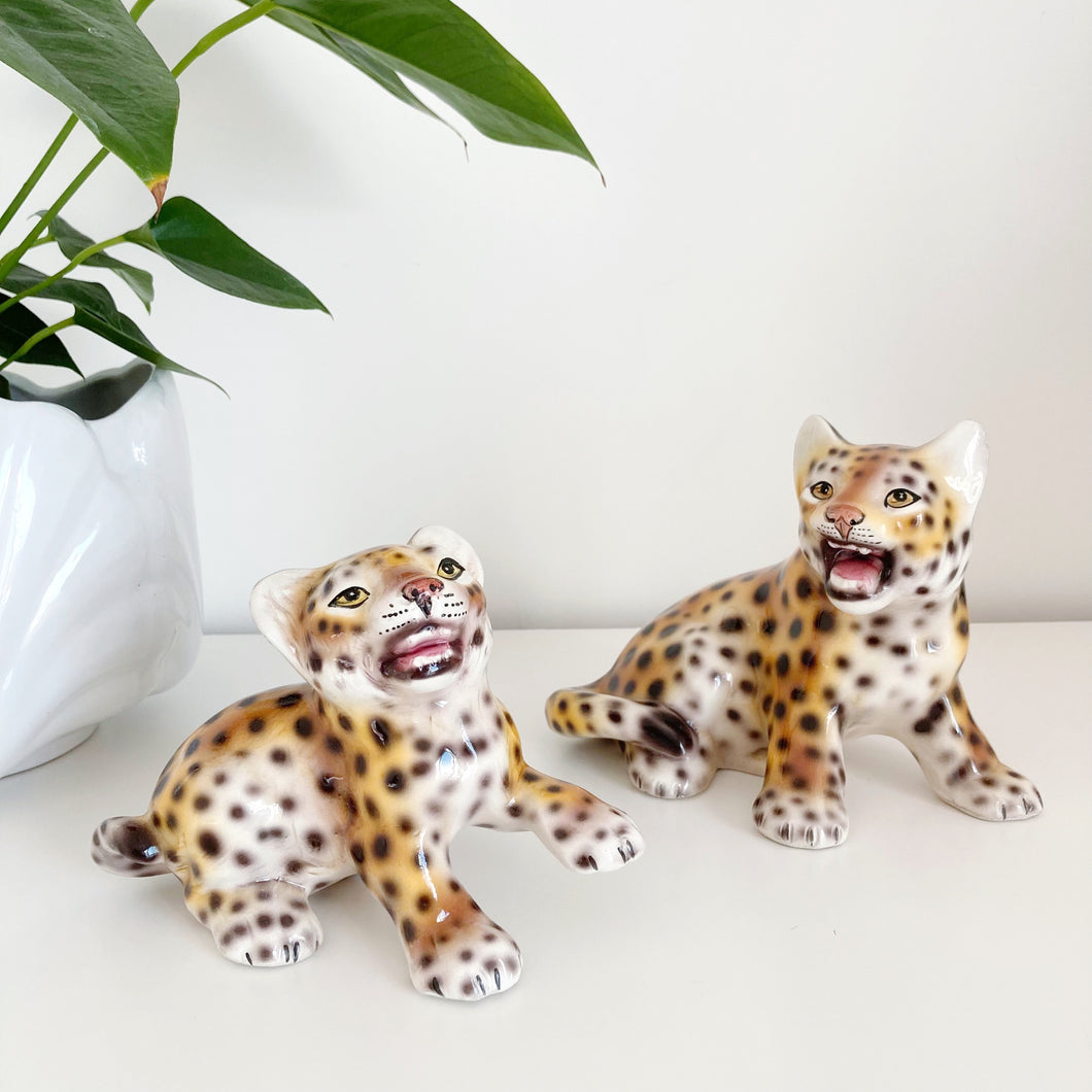 Italian ceramic panthers