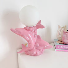 Charger l&#39;image dans la galerie, Lampe dauphins rose
