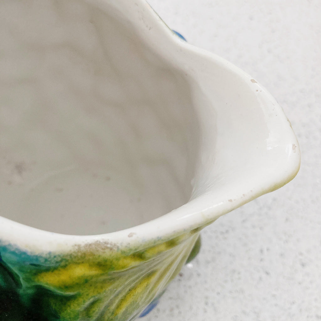 Pichet barbotine raisin