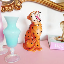 Load image into Gallery viewer, Leopard ceramic statuette
