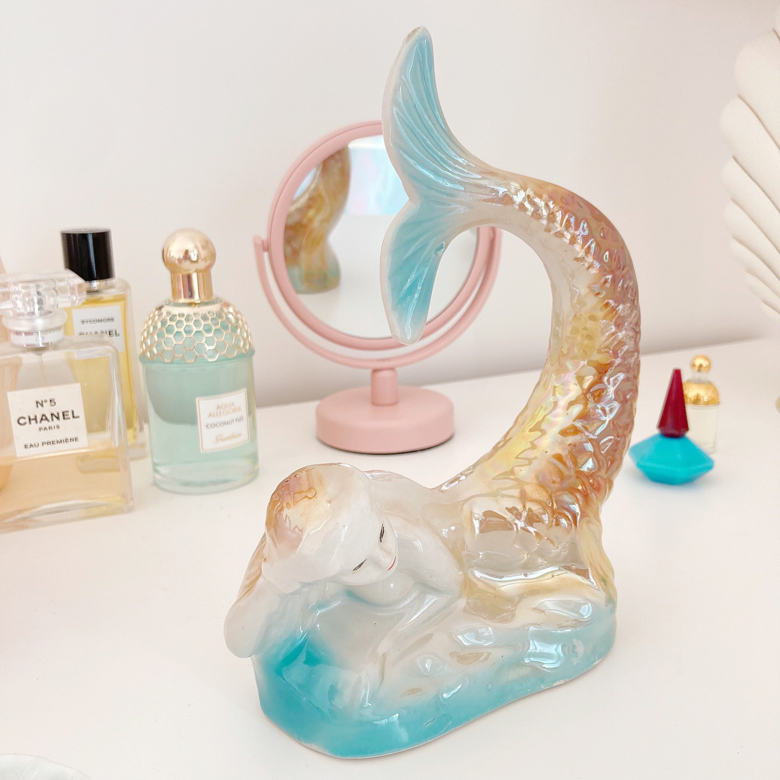 Statuette sirène iridescente – Brésil, années 60