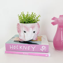 Load image into Gallery viewer, Pink elephant planter
