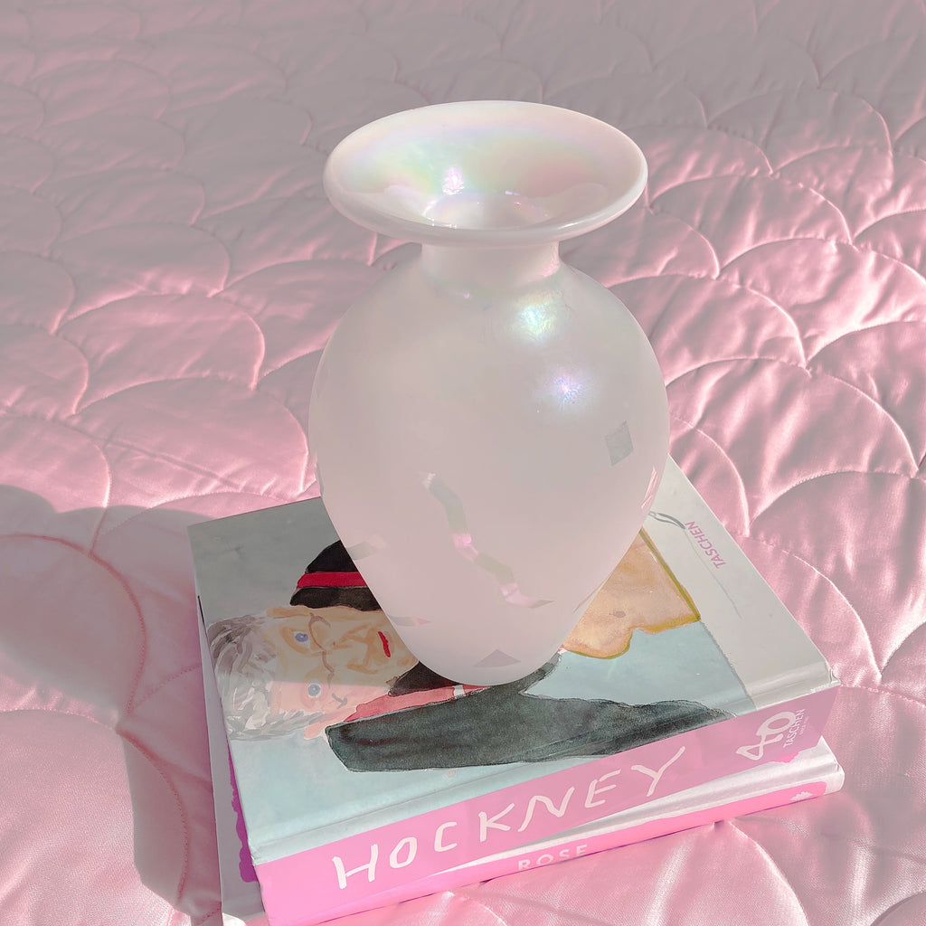 80's geometric pattern vase