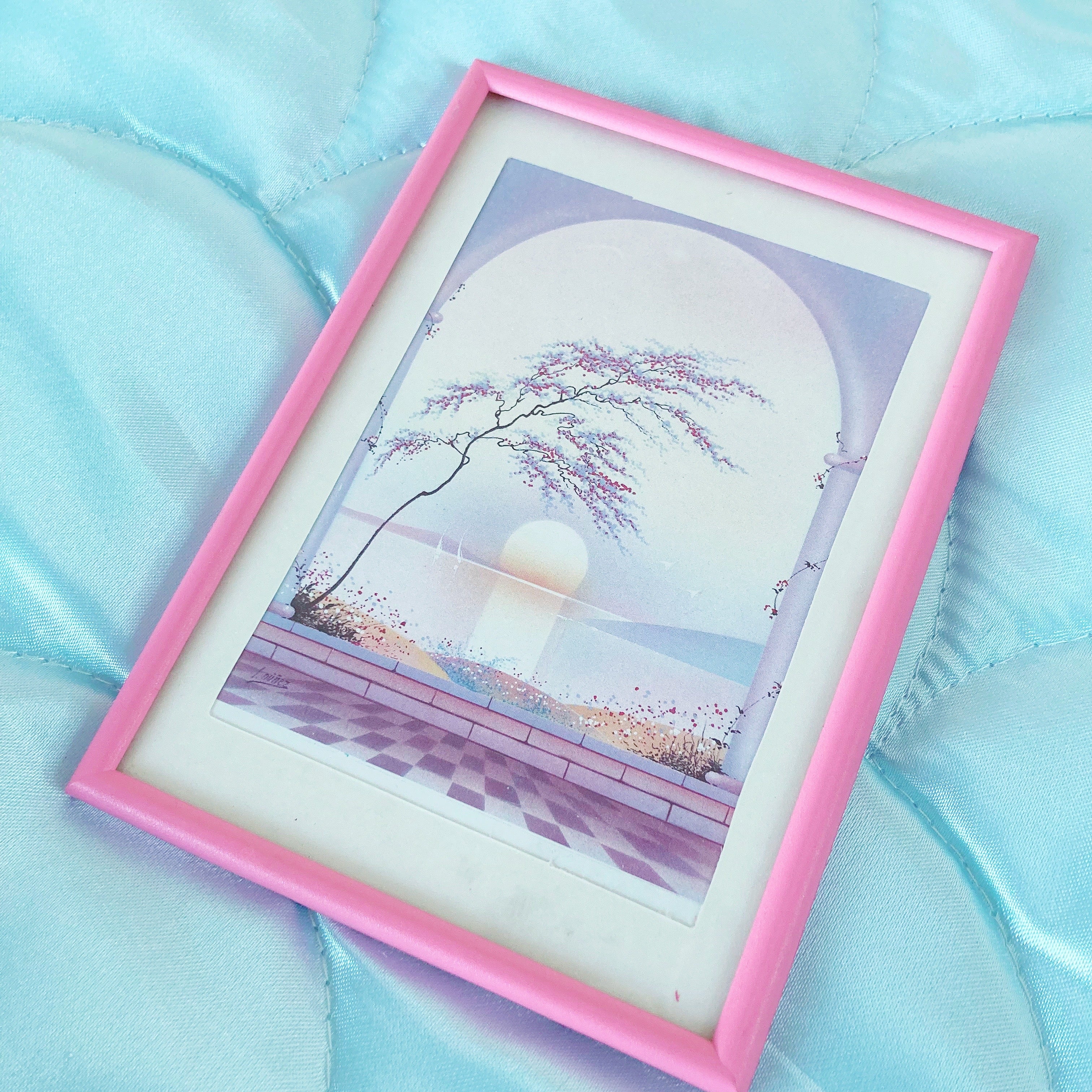 Triptyque de cadres années 80