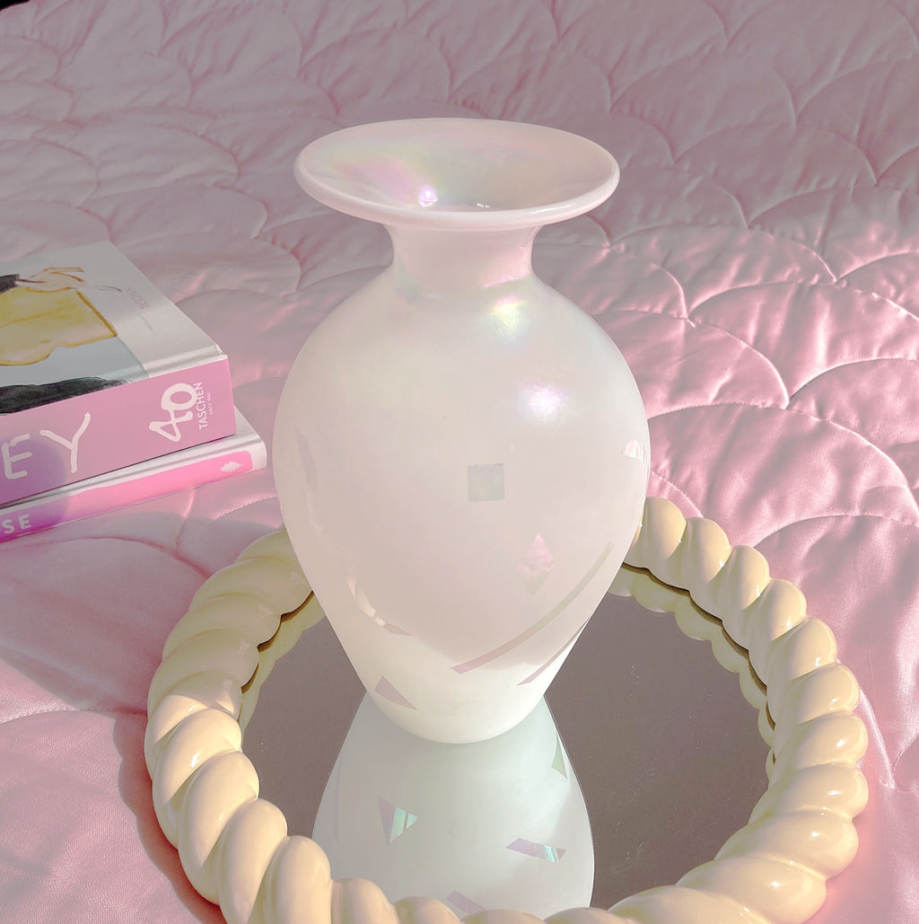 vase annees 80 iridescent 