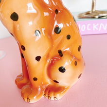 Load image into Gallery viewer, Leopard ceramic statuette
