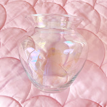 Load image into Gallery viewer, Iridescent transparent vase
