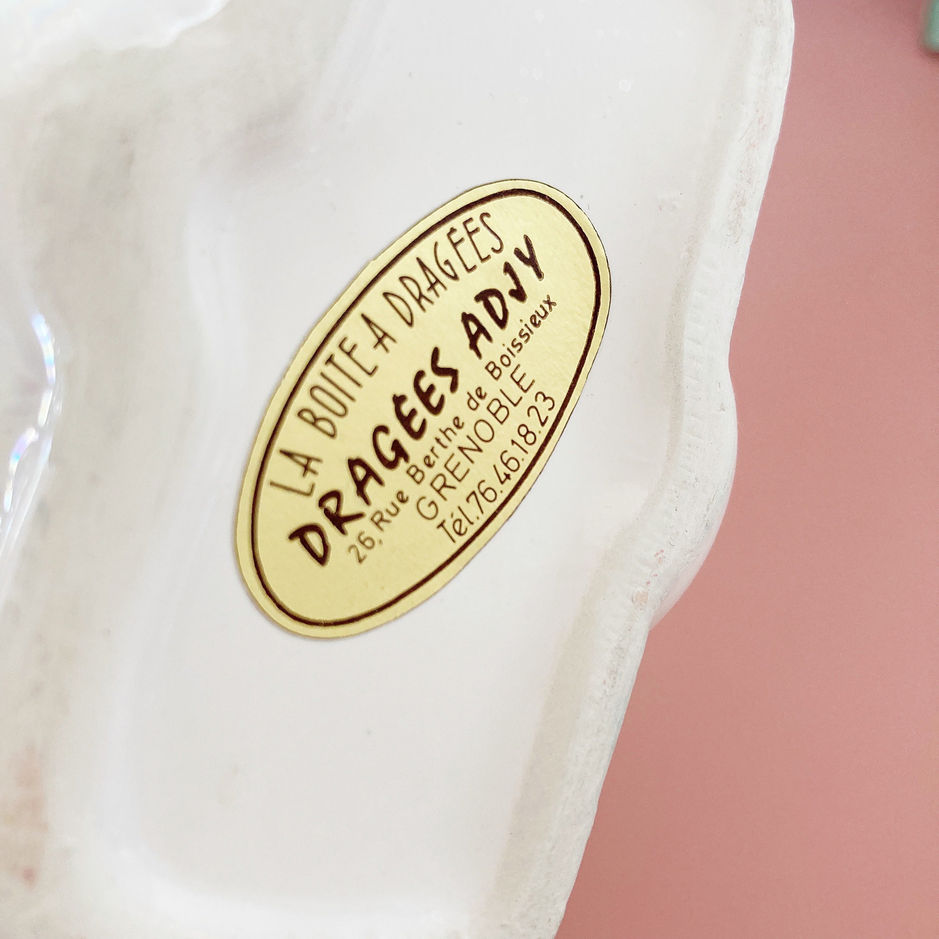 vase coquillage vintage fabrication francaise