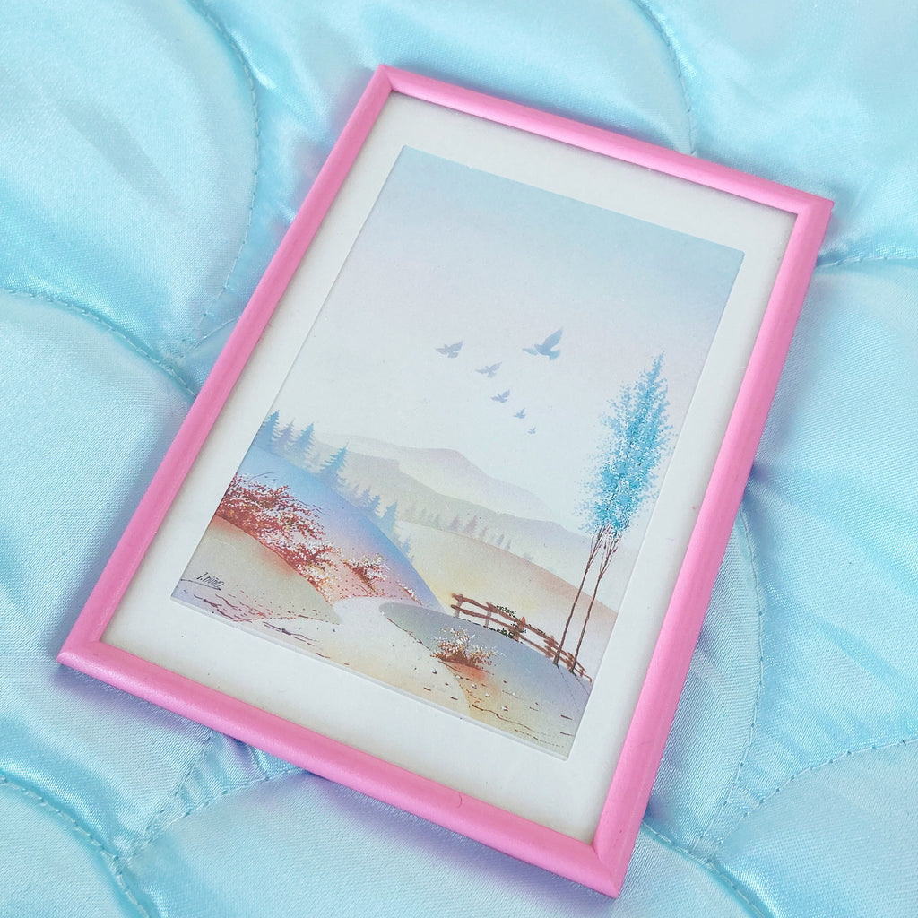 Triptyque de cadres années 80