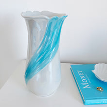 Load image into Gallery viewer, Iridescent draped vase
