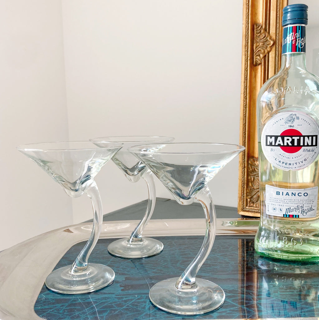 Verres à cocktail années 80